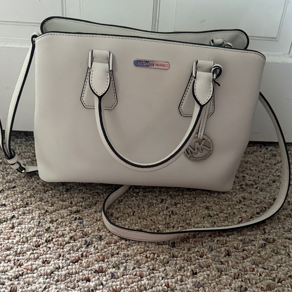 Michael Kors Ivory Satchel Bag